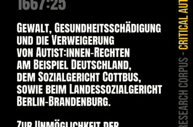 Skandal um Autismus Diagnostik in Berlin-Brandenburg / Deutschland